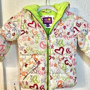 Pink Platinum girls 4T puffer jacket